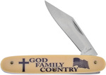 Frost Cutlery 折りたたみナイフ FN122 God Family Country