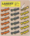 ランスキー 折りたたみナイフ スモール ロックバック 18本ディスプレイ LSKN045