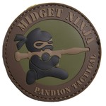 ミルスペックモンキー PVCパッチ Midget Ninja RPG ベルクロ付き