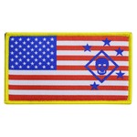 ミリタリーワッペン 米海兵隊特殊部隊 MARINE RAIDERS 星条旗 ベルクロ