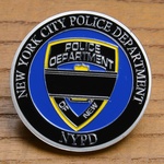 チャレンジコイン NYPD ニューヨーク市警察 スカル 記念メダル
