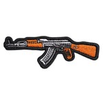 ミリタリーワッペン AK-47 ライフル 刺繍 ベルクロ