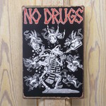 看板 NO DRUGS 30cm×20cm アンティーク調