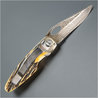 ベア&サン 折りたたみナイフ 504D サイドライナー ダマスカス鋼