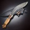 ダマスカス ククリナイフ 小型ナイフ2本/専用レザーシース付き DM1134