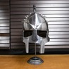 Gladiator ヘルメット 古代ローマ 剣闘士 西洋甲冑 スタンド付き 棘あり