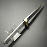 Knifemaking ナイフブレード 真鍮製ガード付き ステンレス製 ドロップポイント BL129