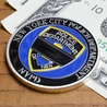チャレンジコイン NYPD ニューヨーク市警察 スカル 記念メダル