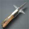 小型ナイフ ダマスカス鋼 ウッドハンドル