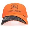 John Deere 狩猟用 キャップ ブレイズオレンジ カモ柄 ロゴ刺繍