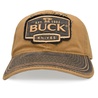 BUCK 帽子 89086 ロゴ入り ラストブラウン