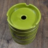 灰皿 ドラム缶 ARMY 陶器製 ライトグリーン