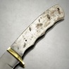Knifemaking ナイフブレード Hunter ドロップポイント 真鍮ガード付き BL-7702