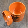灰皿 ドラム缶 BIOHAZARD 陶器製 オレンジ