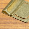 ラベルクリップ 真鍮製 ステーショナリー 書類管理 6個セット