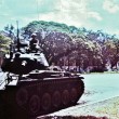 Xe tăng M24 trong sân Bộ tư lệnh Biệt Khu Thủ Đô sau ngày đảo chánh 1/11/1963