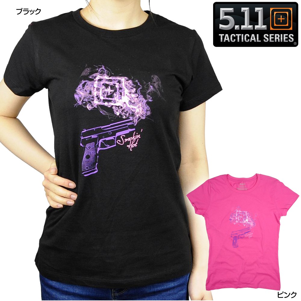 【サマーセール】 5.11タクティカル 半袖Tシャツ 31002AE スモーキンホット レディース