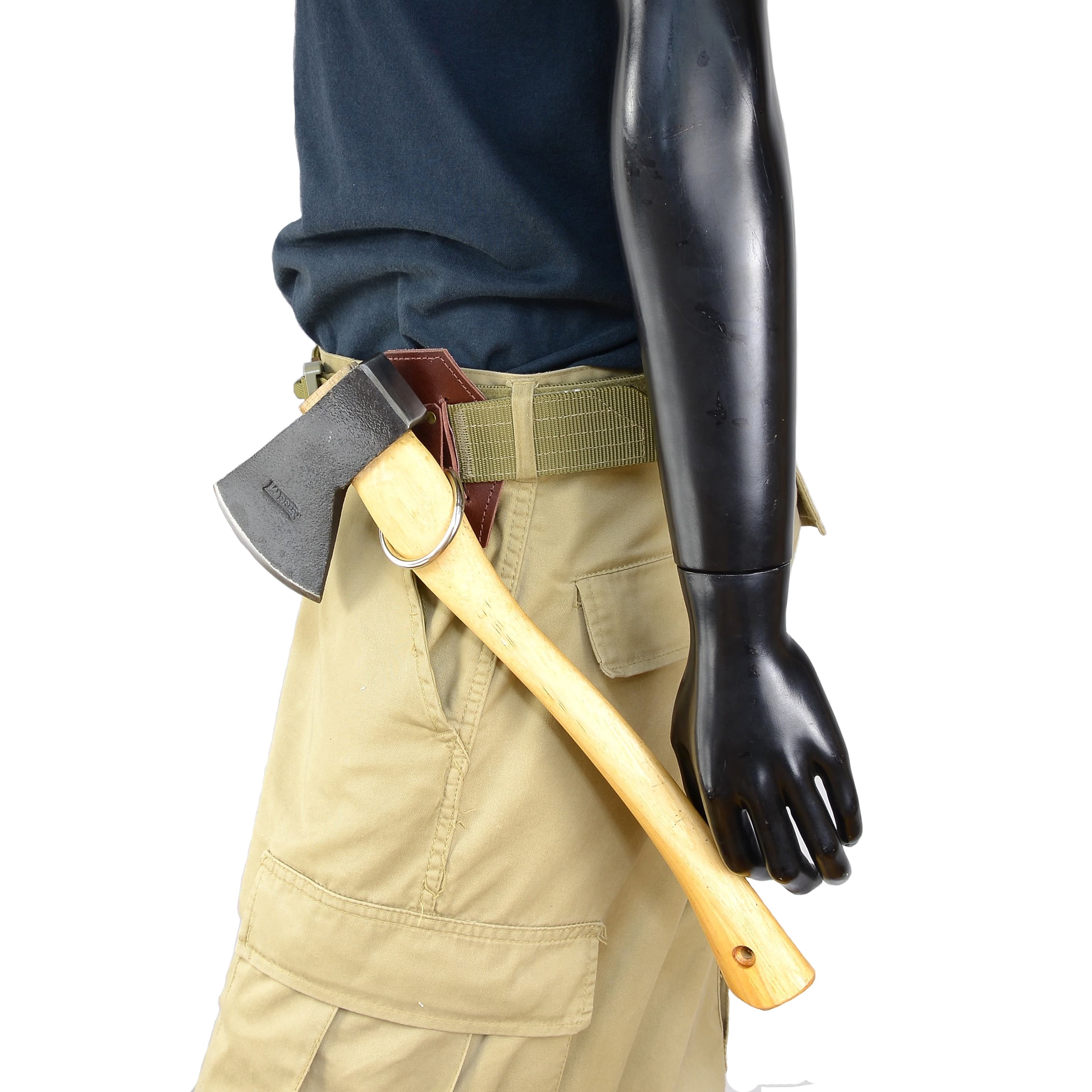 Get Dressed For Battle アックス ホルダー BrownLeather スチールリング GB3921