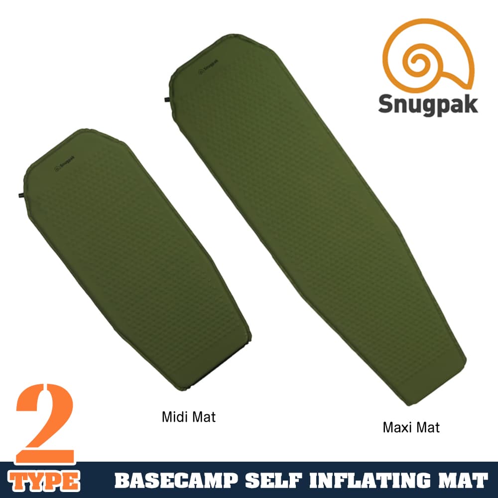 Snugpak キャンプマット 自己膨張型 Maxi Mat 寝袋 スナグパック スリーピングバッグ シュラフ エアマット シュラフマット 寝具  自己膨張式 テントマット