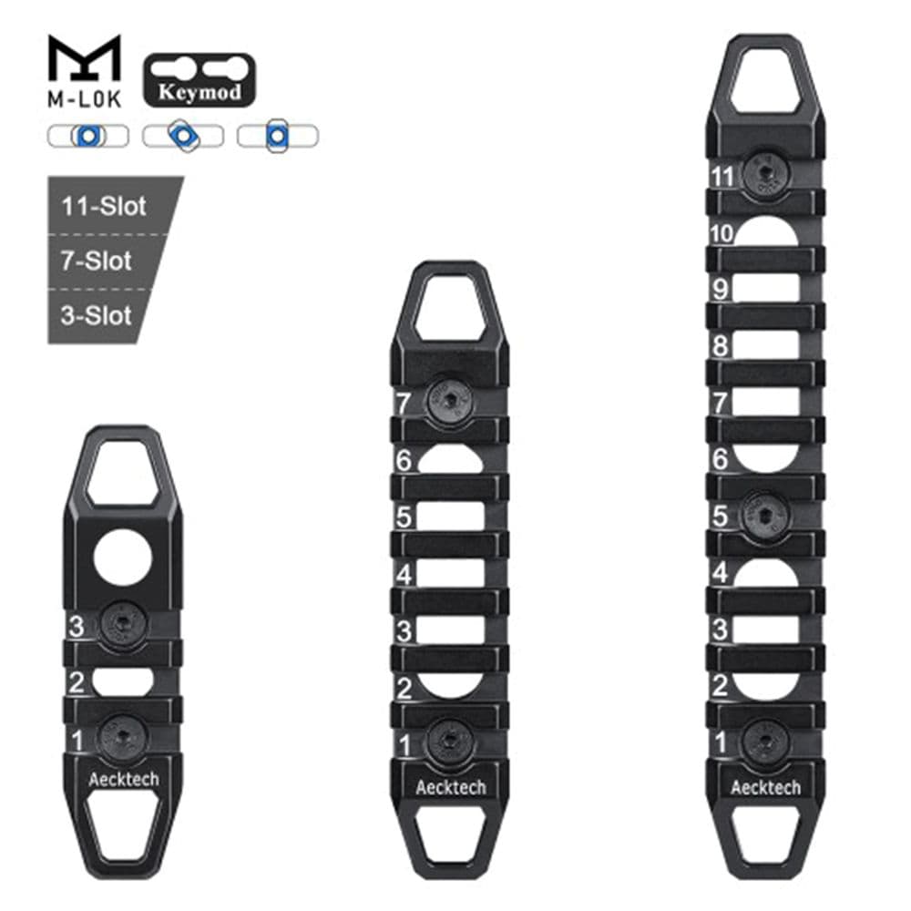 MGPCQB レールセクション アルミ製 M-LOK/KeyMod 両対応