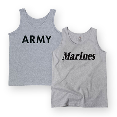 Rothco タンクトップ コットン混紡 グレー