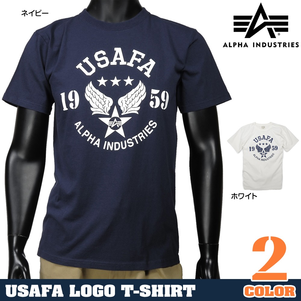ALPHA 半袖Tシャツ ロゴ USAFA TC1041
