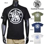 スミス&ウエッソン Tシャツ 半袖 ディストレッスド エンブレム