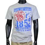 スミス&ウエッソン Tシャツ 半袖 1852 USA グレー