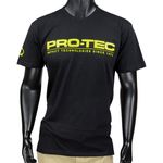 PRO-TEC 半袖Tシャツ ロゴ入り ブラック
