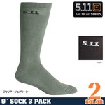 5.11タクティカル ソックス 9インチ 3足セット 59121