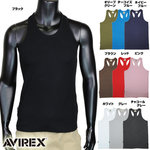AVIREX タンクトップ 無地 デイリー バッククロス