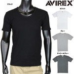 AVIREX Tシャツ 半袖 Uネック 無地 デイリー