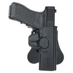 AMOMAX ホルスター M&P適合 パドル付き 右利き用 ブラック