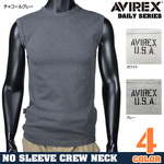 AVIREX Tシャツ 袖無し ノースリーブ 無地