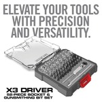 REAL AVID ソケット&ビットセット X3ドライバー 52ピース ガンスミス用ビットセット AVX3SGBS52