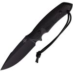 Attleboro Knives アウトドアナイフ Attleboro ブラック 波刃 ATK10111