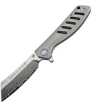 Artisan 折りたたみナイフ Tomahawk ダマスカス鋼 グレー 1815GDGY