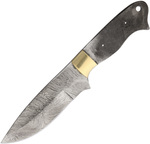 Knifemaking ナイフブレード ダマスカス鋼 ドロップポイント BL095