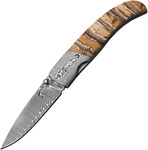 ブローニング 折りたたみナイフ ダマスカス鋼 ライナーロック Mammoth BR0242