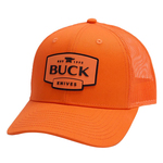 BUCK メッシュキャップ PVCロゴ スナップバック式 ブレイズオレンジ 89190