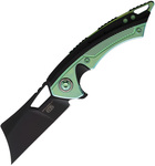 EOS イオス 折りたたみナイフ ミニ Nautilus フレームロック 黒緑 EOS097