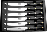Hen & Rooster ステーキナイフ 6本セットブラック ウッド HRI009