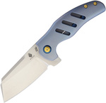 Kizer Cutlery 折りたたみナイフ C01E 青 チタニウム フレームロック KI4488A