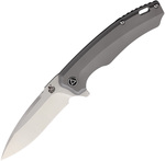 QSP Knife 折りたたみナイフ Woodpecker フレームロック 灰色 QS116A