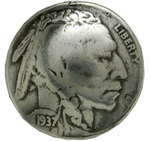 コインコンチョ インディアンヘッド 5セント レプリカ
