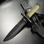 S-TEC アウトドアナイフ Tactical Hunting Knife ナイフシース付き T22188GN-2