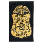 ミリタリーワッペン FBI FEDERAL BUREAU OF 連邦捜査局 ベルクロ