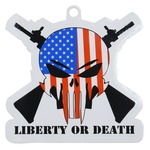 UNITED STATES TACTICAL ステッカー LIBERTY OR DEATH 自由か死か パニッシャースカル 星条旗 USTBS753