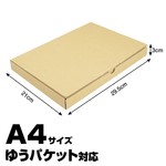 ゆうパケット対応 タトウ式 ダンボール A4サイズ