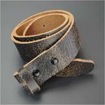 レザーベルト フルグレイン ヴィンテージ風 クラシック ブラック